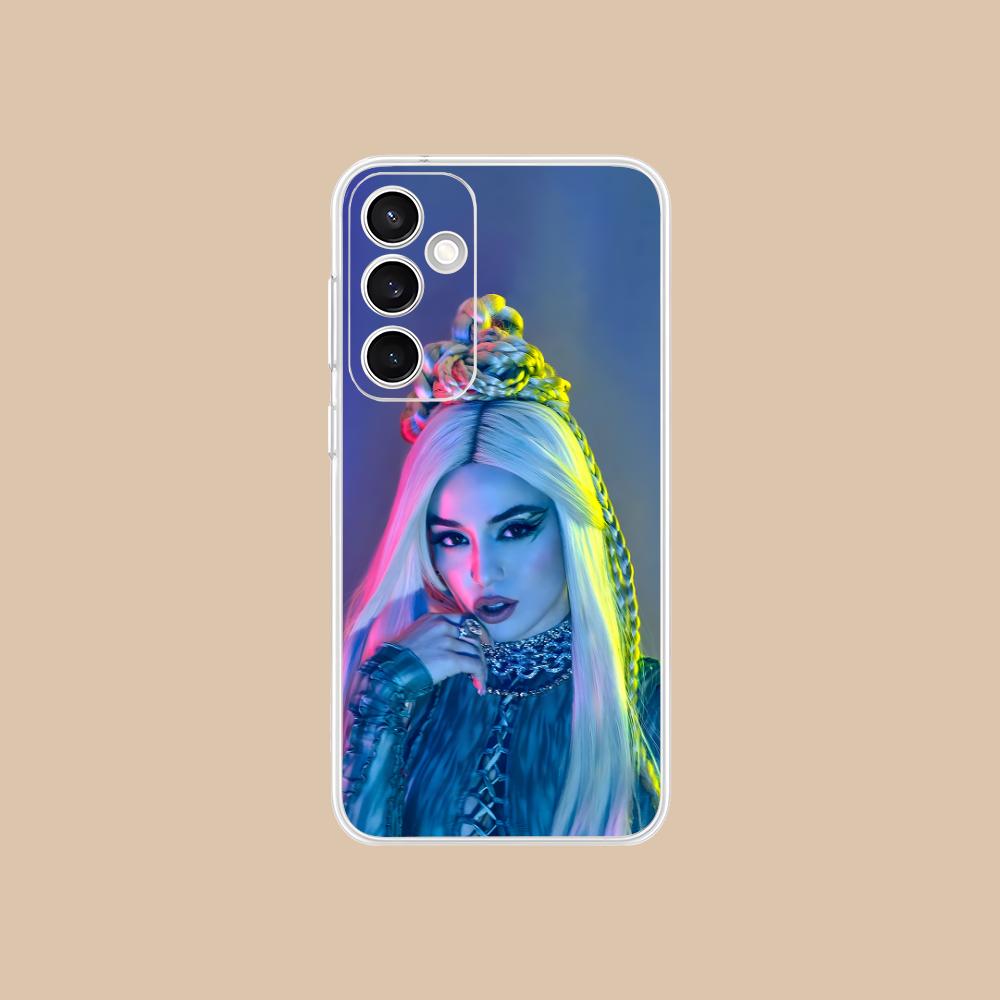 Модный прозрачный чехол для мобильного телефона Ava Max для Samsung Galaxy S25 S24 S23 S22 S21Plus FE Ultra Цветная крышка