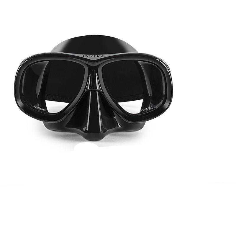 WAVE Clear Silicone Dive Mask Anti-Fog Prescription Snorkel Set Snorkeling Scuba Diving