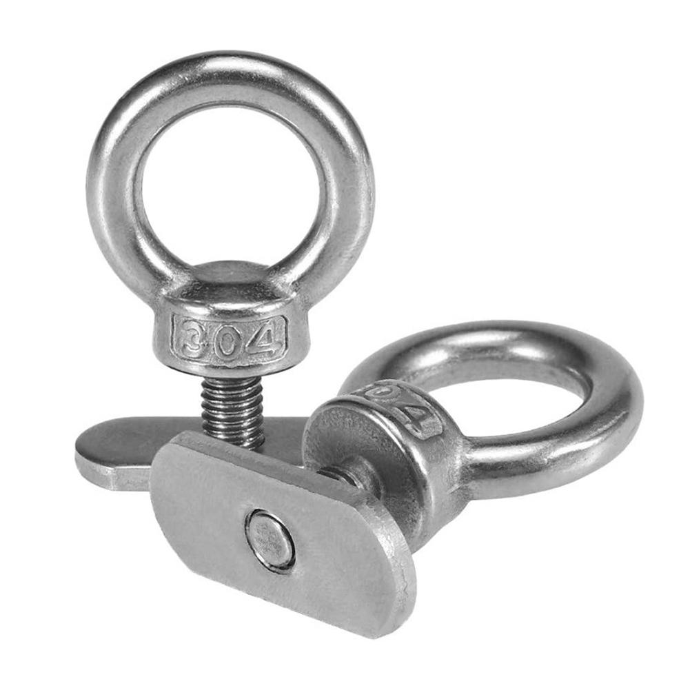 2pcs Stainless Steel Track Mount Tie Up Eyelet Kayaking Mounting Replacement Kit Kayak Tie Down Eye Bolt for Kayak Accessories