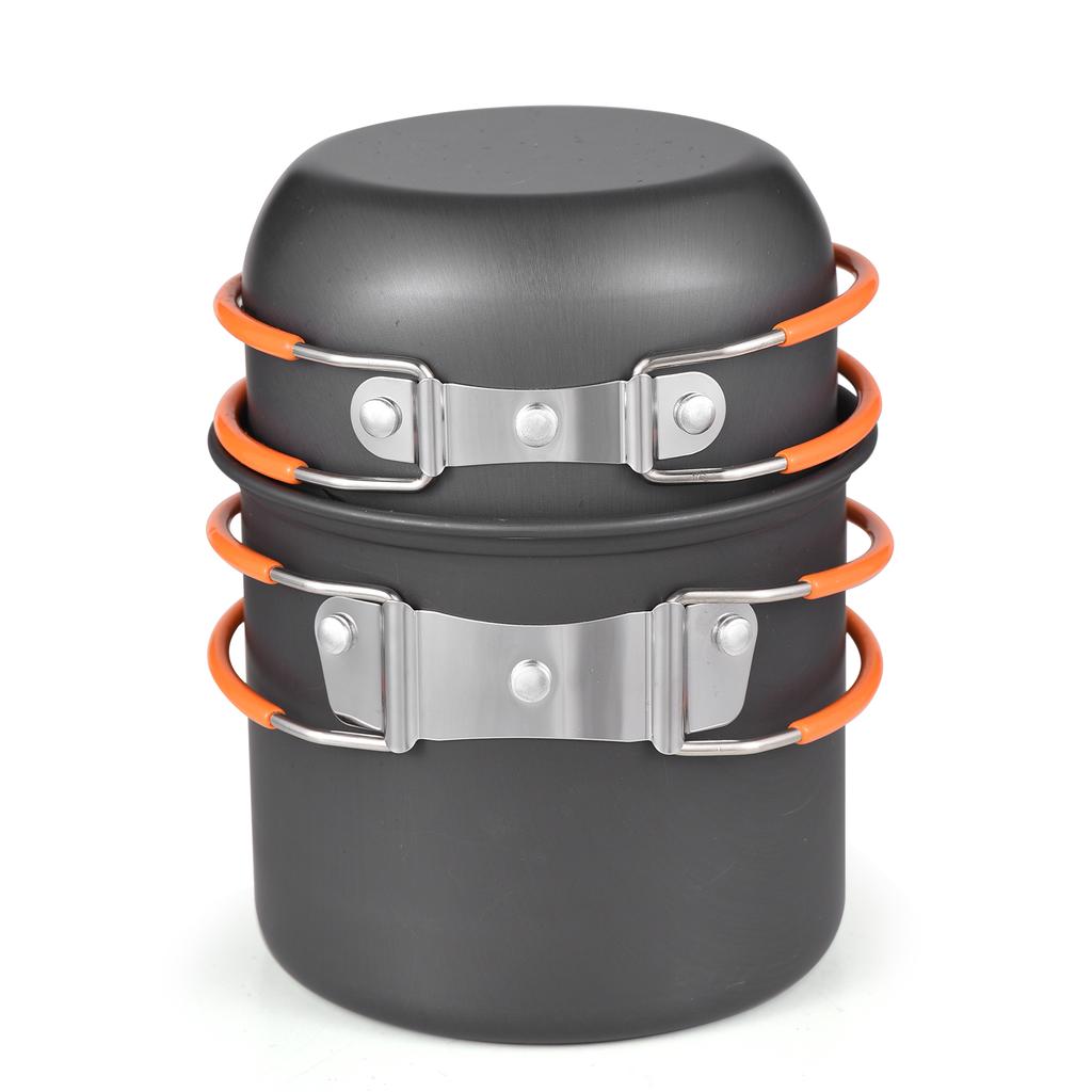 TOMSHOO Посуда для кемпинга, набор для беспорядка, легкий походный кухонный набор, походный горшок, миска, вилка, ложка