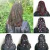 1PC Embroidery Elegant Headscarf Breathable Lace Fashion Butterfly Exquisite Headdress Comfortable Flower
