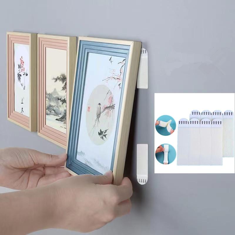 Ленты для рамок без перфорации, различные монтажные самоклеящиеся рамки для картин, фиксированные настенные крючки для постеров, декоративные крепления, настенная вешалка