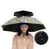 Rain Sun Shade Fishing Umbrella Hat Double-layer Windproof Head Hat Head Umbrella Hat Unisex