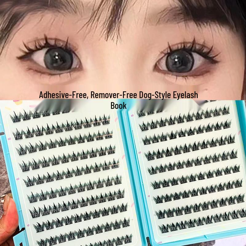 Meilin Sweet Lashes - 32-Row Eyelash Book: Natural, Thick, On-Camera Manga False Lashes, Large Capacity