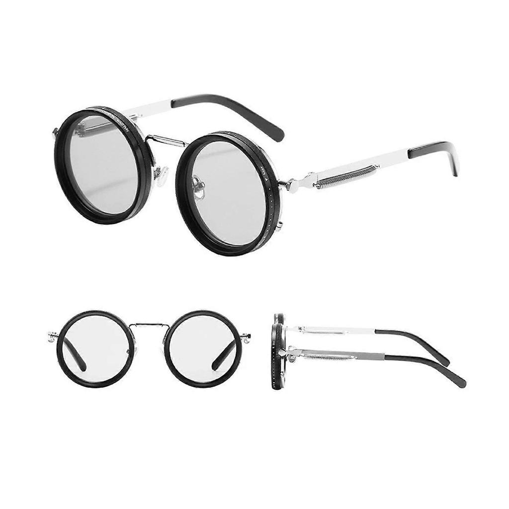 Adjustable Tint Sunglasses, 1-9 Gears Round Polarized Nd Filter Lenses For Mens