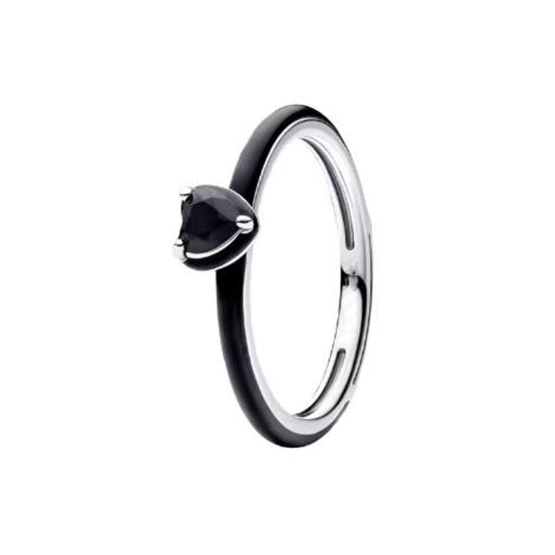 S925 Silver Pink Flower Bee and Bow Women's Ring Fashionable and Versatile Gift for Friends 2026