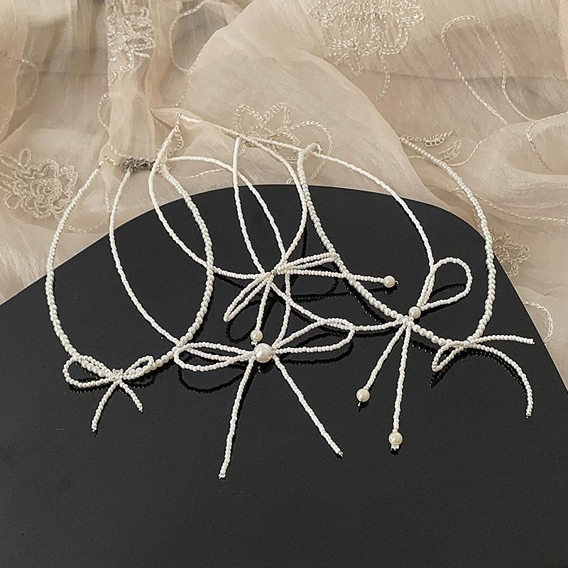 Все жемчужные ожерелья-банты, которые вы хотите, здесь, супер фея личность и темперамент универсальная модная цепочка на шею цепочка на ключицу