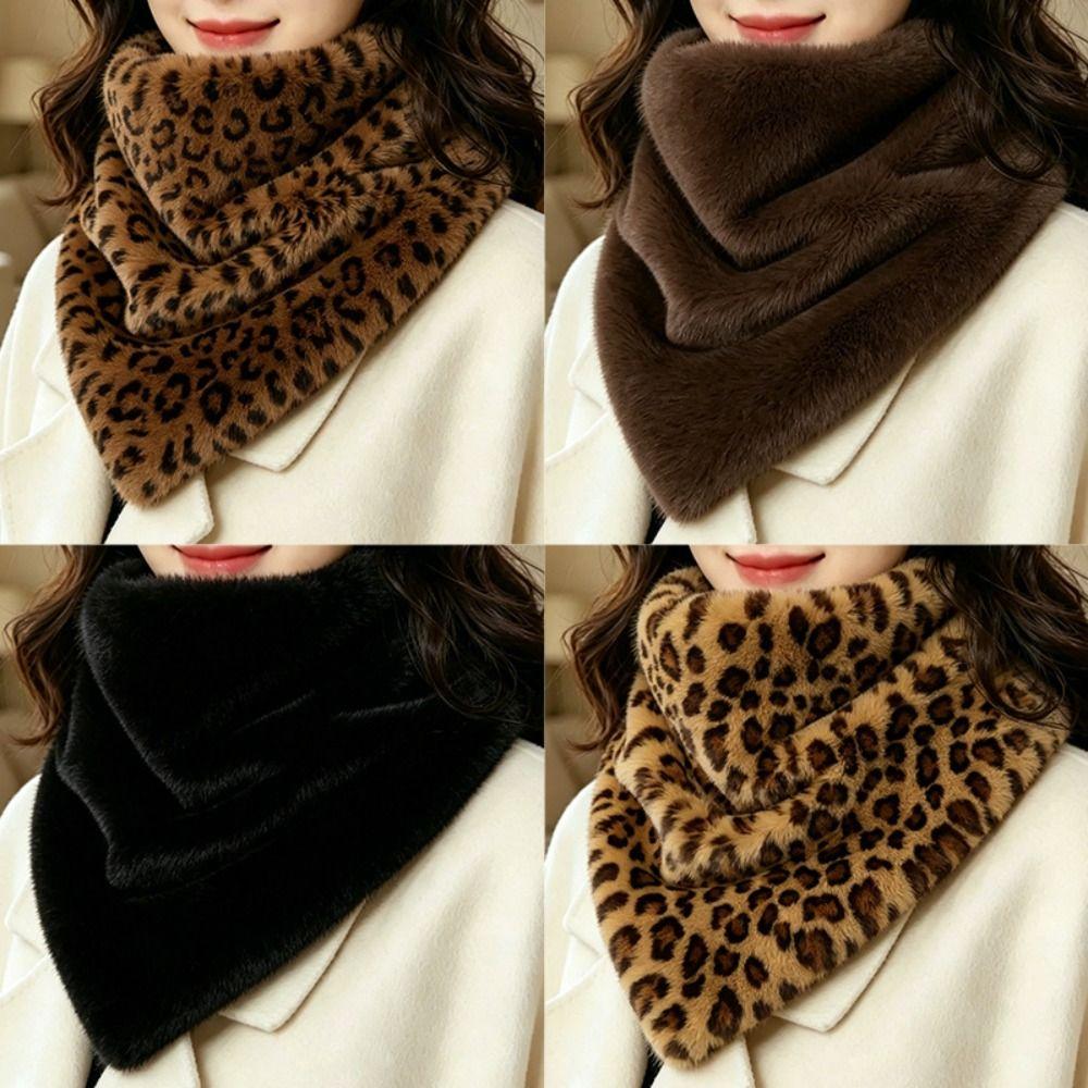 Faux Fur Plush Scarf Long Wrap Neck Warmer New Faux Fur Neck Wrap  Women