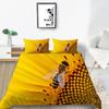 2/3pcs Bedding Set Breathable Comforter Duvet Cover Set 3D Bee Unique Design Microfiber Comfortable Bed Suit