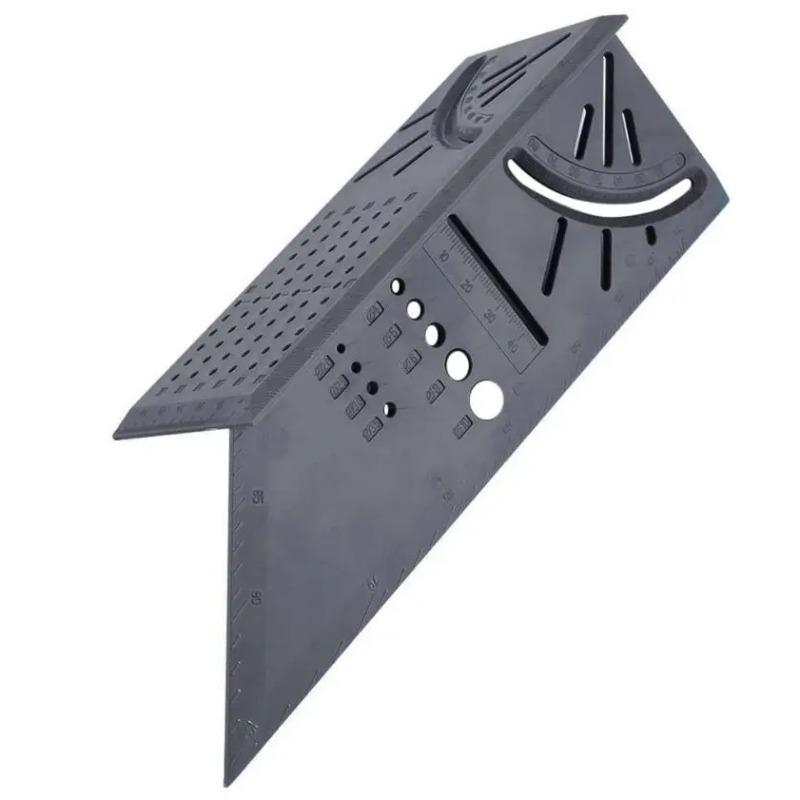Новинка Деревообрабатывающая измерительная линейка 3D Угломер для торцевого угла Измерительный инструмент Квадрат 45 градусов и 90 градусов с карандашом плотника