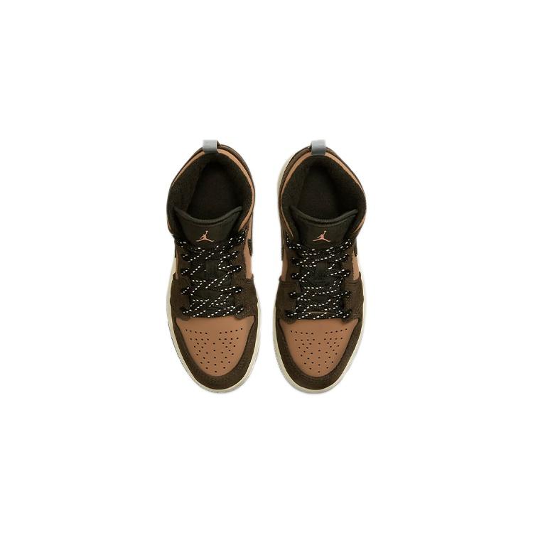 (PS) Air Jordan 1 Mid SE 'Earth Tone' Kids' DC7249-200