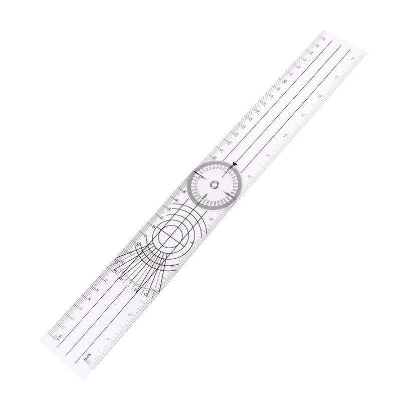 1 шт. Мульти-линейка гониометр угол медицинская спинальная линейка 360 градусов измерительный инструмент