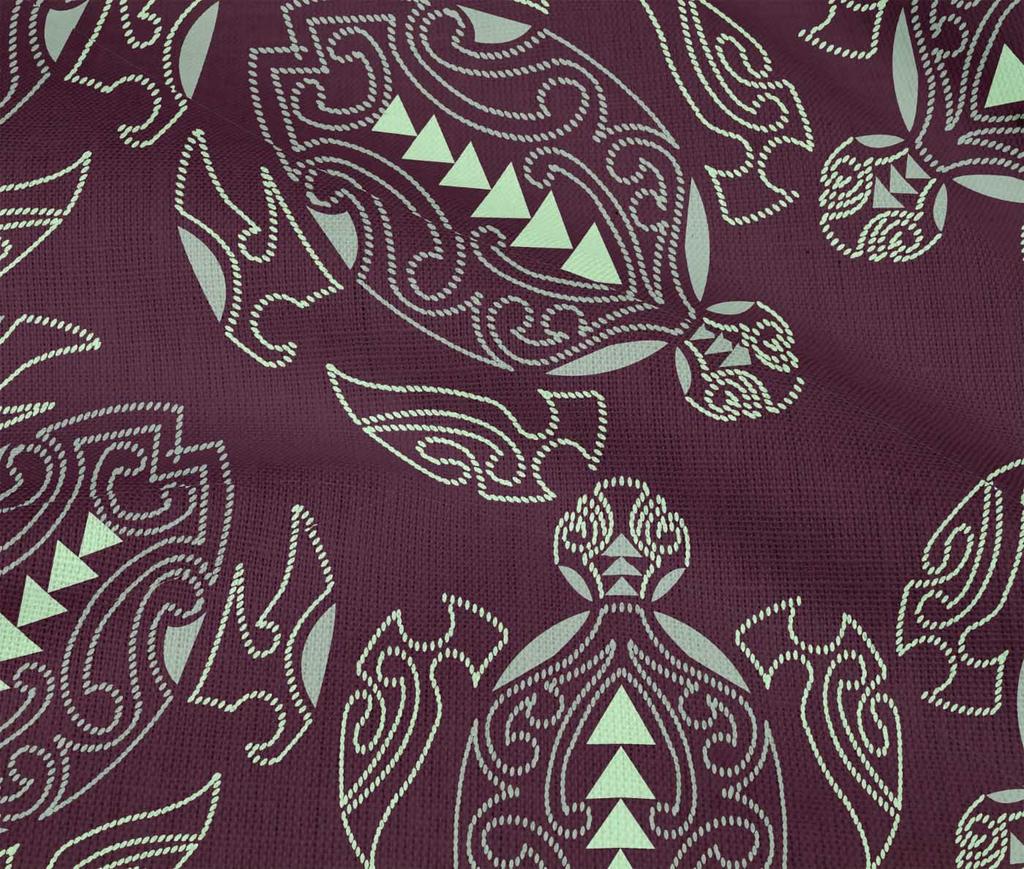 oneOone Гибкая хлопковая ткань с принтом черепахи и океана от The Yard 40 дюймов