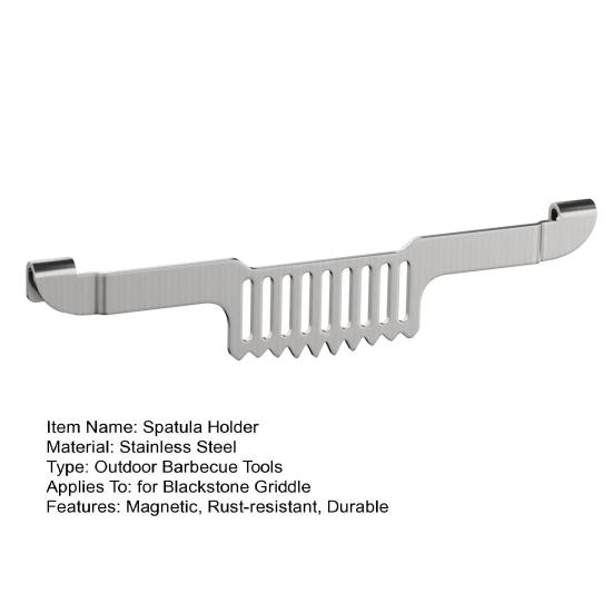 Держатель лопатки для смазки, для Blackstone, из нержавеющей стали, магнитная жироуловитель, гриль, пищевая сетка, стойка для шпателя для пикника, аксессуары для барбекю на открытом воздухе