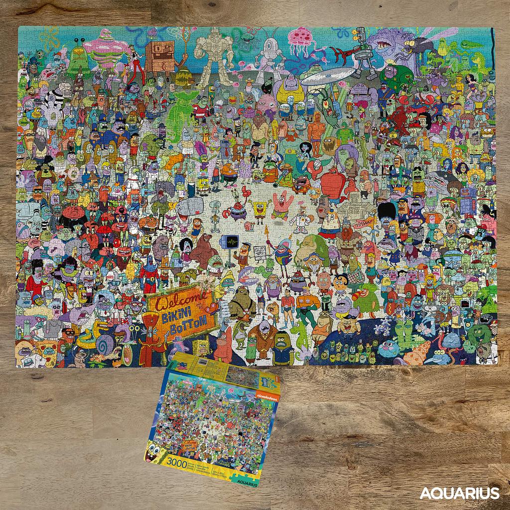 Nickelodeon SpongeBob Square Pants Cast 3000 Piece Jigsaw Puzzle [Предмет]