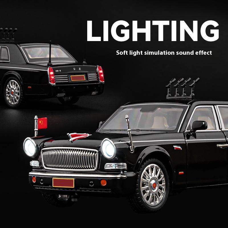 1/24 HONGQI L5 Сплав Лимузин Люкс Автомобиль Литая Модель 70-летие Парадный Автомобиль Декоративные Модные Украшения в Подарок Другу