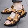 Brand Classic Mens Sandals Summer Genuine Leather Sandals Men Holidays Outdoor Casual Shoes Men Sandal Beach 2025