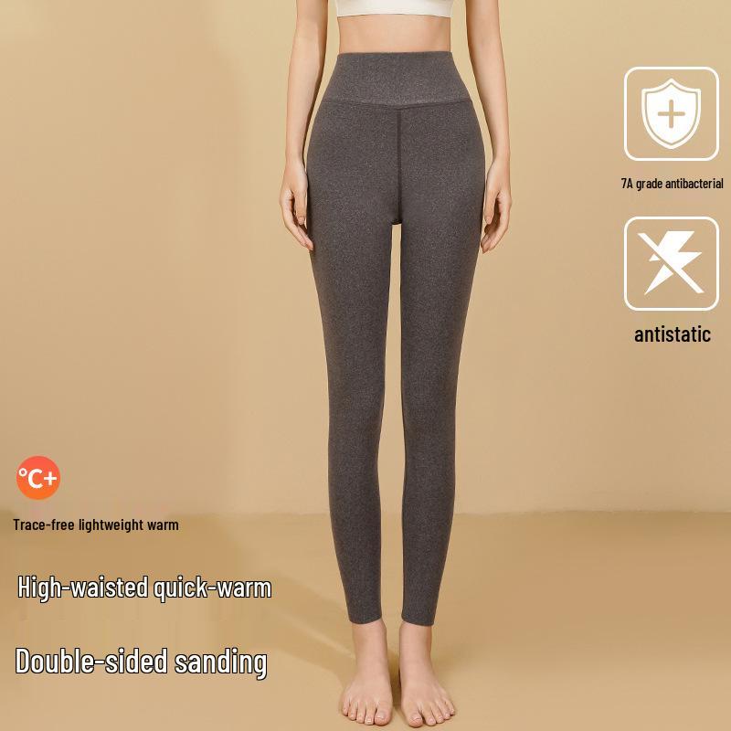 Snow Flying Fleece-Lined Warm Pants: Men's and Women's Autumn/Winter Thickened Hip-Lifting Leggings