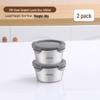 Герметичные контейнеры для обеда DM 316L из нержавеющей стали (2-Pack) с титановой посудой