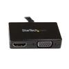 Adaptateur audio/vidéo - STARTECH.COM - Convertisseur 2-en-1 - DisplayPort vers HDMI/VGA - Noir