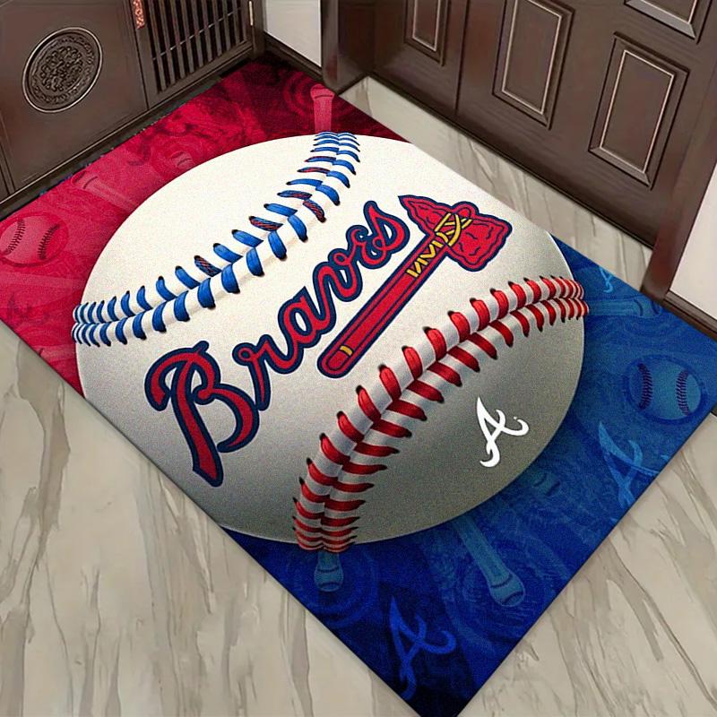 Atlanta Braves Carpet Rug for Living Room Bedroom Home Sofa Decoration,Kids play Non-slip Floor Mat