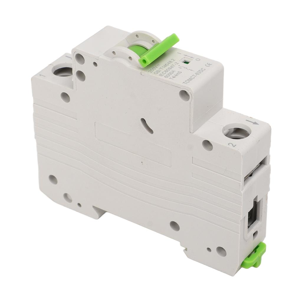 Автоматический выключатель для солнечных батарей, 1-полюсный, миниатюрный, магнитный, быстродействующий, изолятор цепи постоянного тока, 250 В.