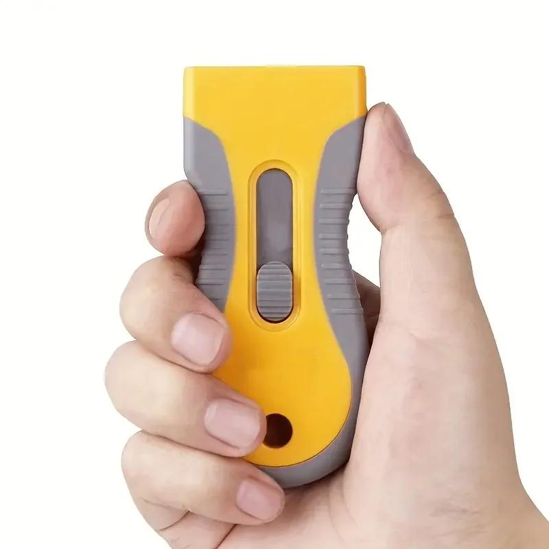 Набор прочных металлических скребков - универсальный инструмент для легкой очистки окон и стекол, удаления наклеек, краски, этикеток