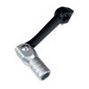 D's Strano Shift Pedal, Change Pedal, Shift Lever, Motorcycle, Universal Use, Foldable, Custom Dress Up (Black, Silver)