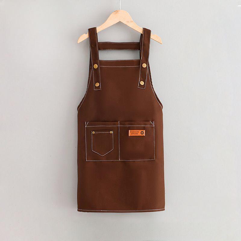 Холщовый детский фартук Кухонные фартуки без рукавов для мальчиков и девочек Детская одежда для рисования Художественный халат для детского сада