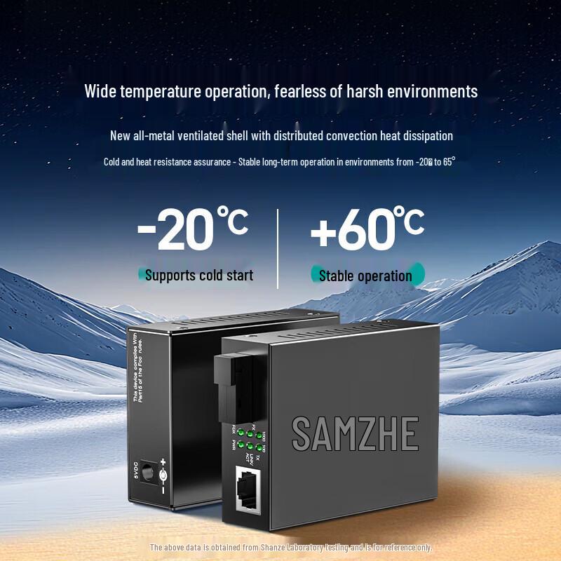SAMZHE Gigabit Single Mode Single Fiber Optic Transceiver