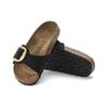 Birkenstock Мадридская квартира Удобные дышащие шлепанцы Женские сандалии Черный 1023373