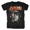Vintage Tshirt Punk Rock T Shirt Asking Alexandria Tshirt Mens Cotton Tees Tops Graphic Skeleton Streetwear Hip Hop Tshirts