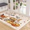 Fall Front Door Mat Vintage Truck Pumpkin Resist Dirt Doormats Non-Slip Washable Inside Entrance Floor Mats Home Decoration