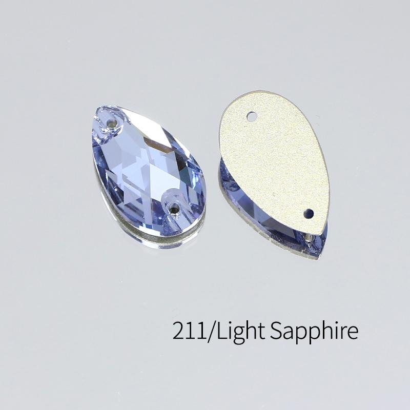 Dongzhou Crystals Швейные аксессуары Форма капли Плоская задняя сторона Стразы для одежды и обуви Хрустальные бусины