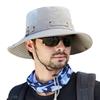 Outdoor Summer Fishing Hats Men Anti-UV Sunshade Breathable Hiking Beach Bucket Hat Male Fisherman Waterproof Quick Dry Cap