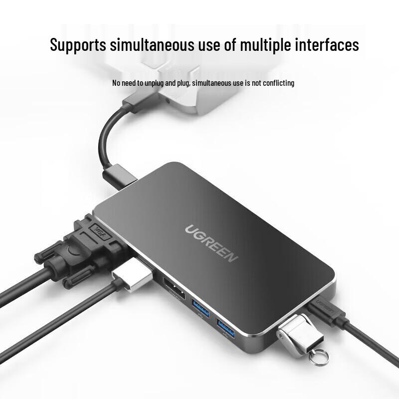 Ugreen Адаптер USB-C на HDMI VGA DP
