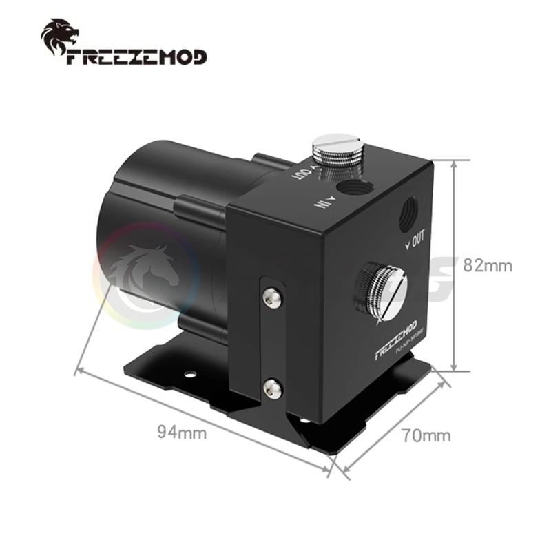 FREEZEMOD D5 PWM Pump Maximum Flow 1200L/H Lift 7 Meter For PC Water Cooling Black PU-MP-M18W