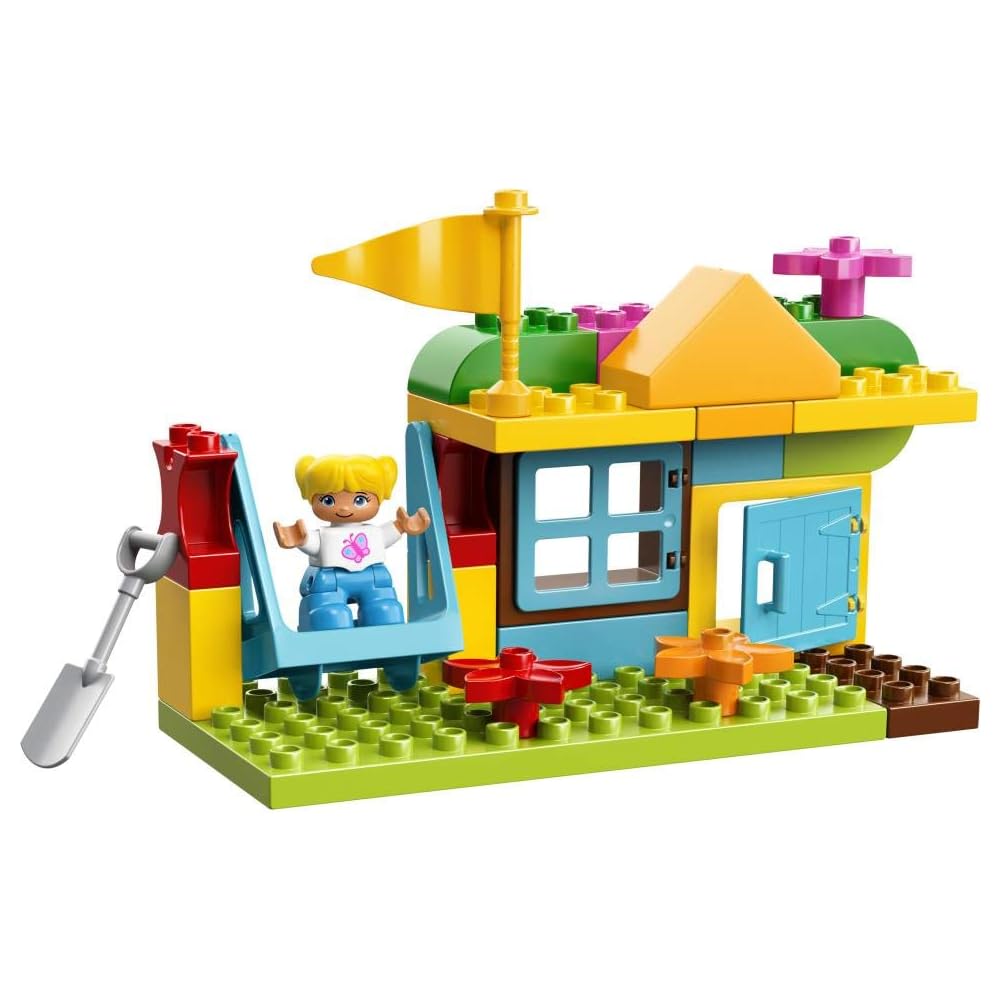 LEGO DUPLO Зеленый Супер Делюкс Контейнер Большой Парк Набор 10864 с Строительными Кубиками и Фигурками