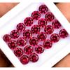 2.30 Carat CERTIFIED 12 pcs Natural Red Ruby Round Cut Ring Size Loose Gemstone