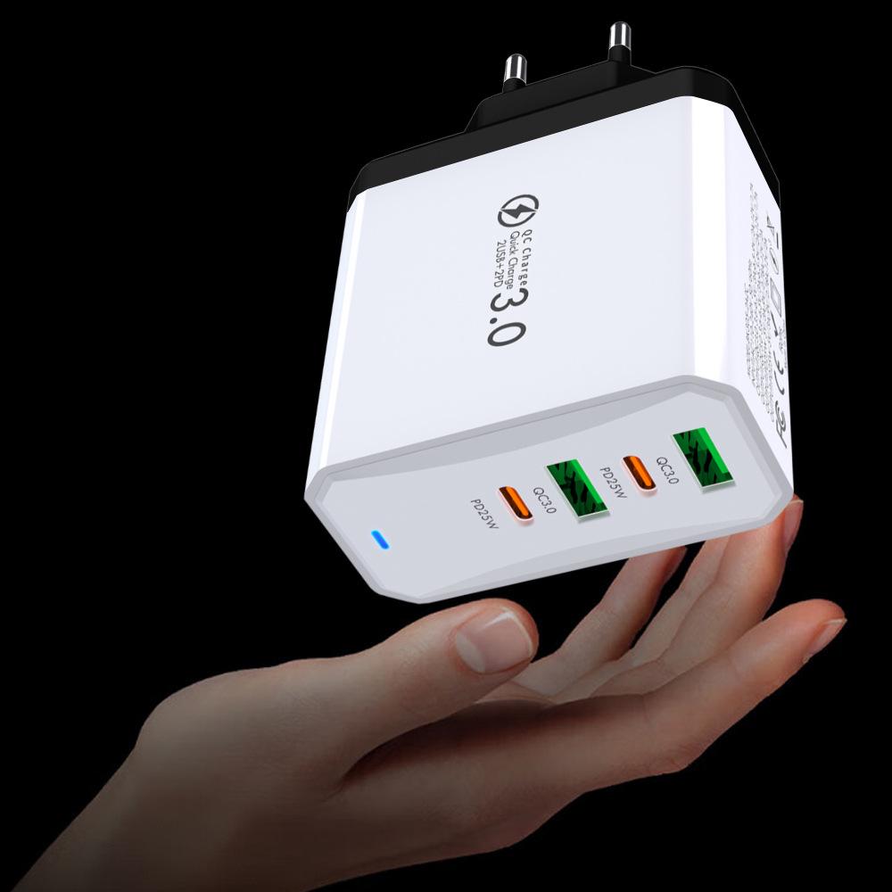 PD65W GaN Dual-Port Fast Charger for Computers & Tablets, EU Standard