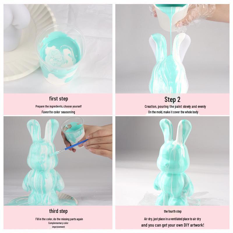 Сделай сам Виниловая кукла Жестокий медведь Брелок Набор пигментов