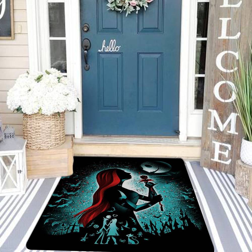 C-Corpse Bride Cartoon Door Mat Washable Non-Slip Living Room Sofa Chairs Area Mat Kitchen Doormat Area Rug