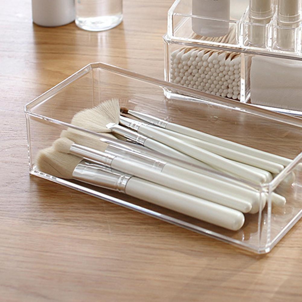 Transparent Acrylic Storage Box Drawer Storage Compartment Makeup Lipstick Multi-functional W6Y0