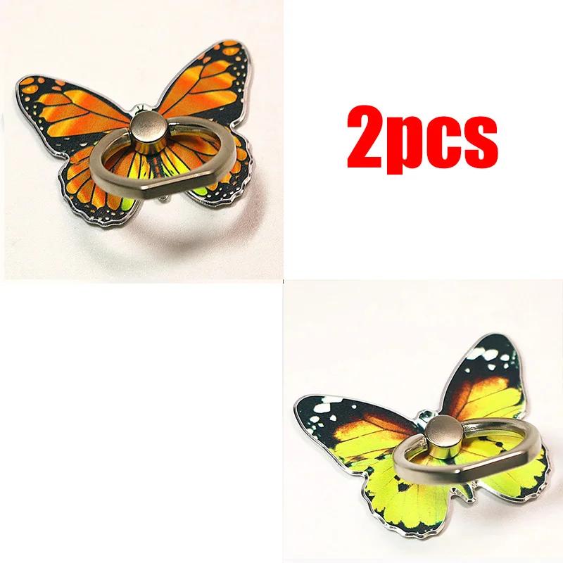 1/2 шт. Роскошный универсальный красивый держатель-кольцо для мобильного телефона в виде бабочки, подходит для мобильного телефона, держатель-подставка для мобильного телефона, сокет