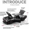 1:Модель автомобиля Hellcat Charger Масштаб 32 Игрушка Заднее колесо Оттягивается Двери открываются Модели Суперкаров Миниатюрные транспортные средства Подарки для мальчиков