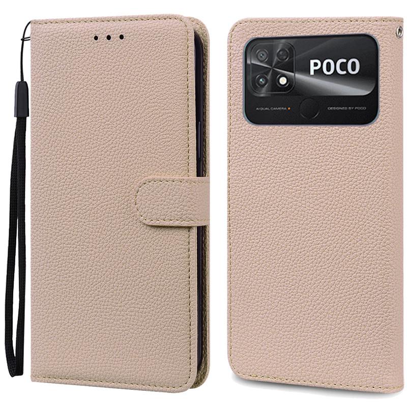 POCO C40 Case Leather Wallet Flip Case For POCO C40 Case Xiaomi POCO C40 C 40 PocoC40 Phone Cover Coque Fundas Etui Shell
