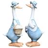 Скульптура утки Искусственная садовая скульптура Смола Новинка Садовые статуи Патио Наружный декор