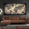 World Map Poster Canvas Painting Picture Print Cuadros Art Decoration Mural For Modern Home Living Room Wall Decor No Frame