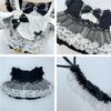 niannyyhouse Lace Head 20cm Plush Maid Cotton Doll Doll Accessories Dress, Dress, Apron, 10cm, 15cm, Doll, Suit, Clothes, Dress-Up, (Black-20cm)