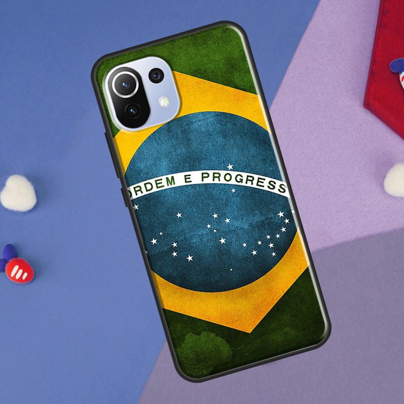 Бразилия Бразильский флаг Чехол для Xiaomi 14 Ultra 13 11T 12T 13T 14T Pro POCO X6 X7 Pro X3 X5 F3 F5 F6 M6 Pro Чехол